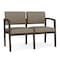 Lesro 2 Seat Tandem Seating W/ No Center Arm, 44 in W 26 in L 31.5 in H, Lenox Series LW2101 - alternate 1